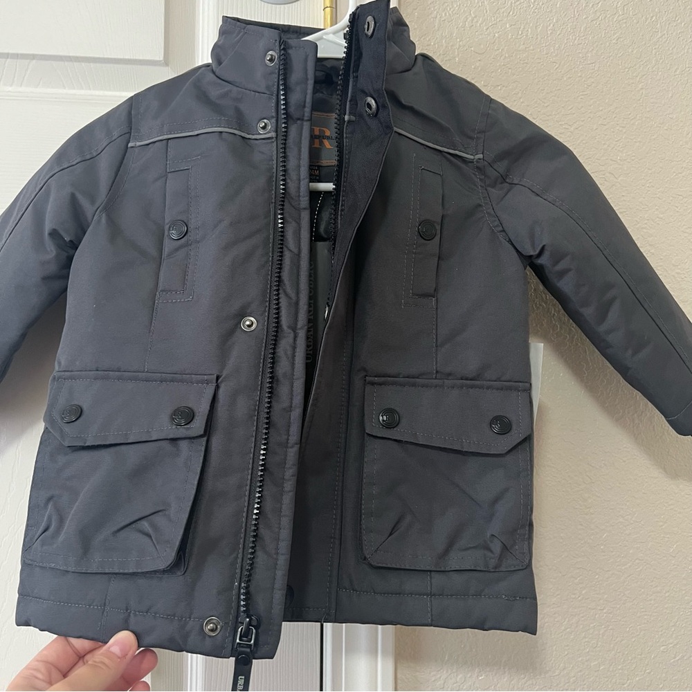 Urban Republic Baby Boy Black Water Resistant Winter Jacket - 24M - Picture 5 of 16